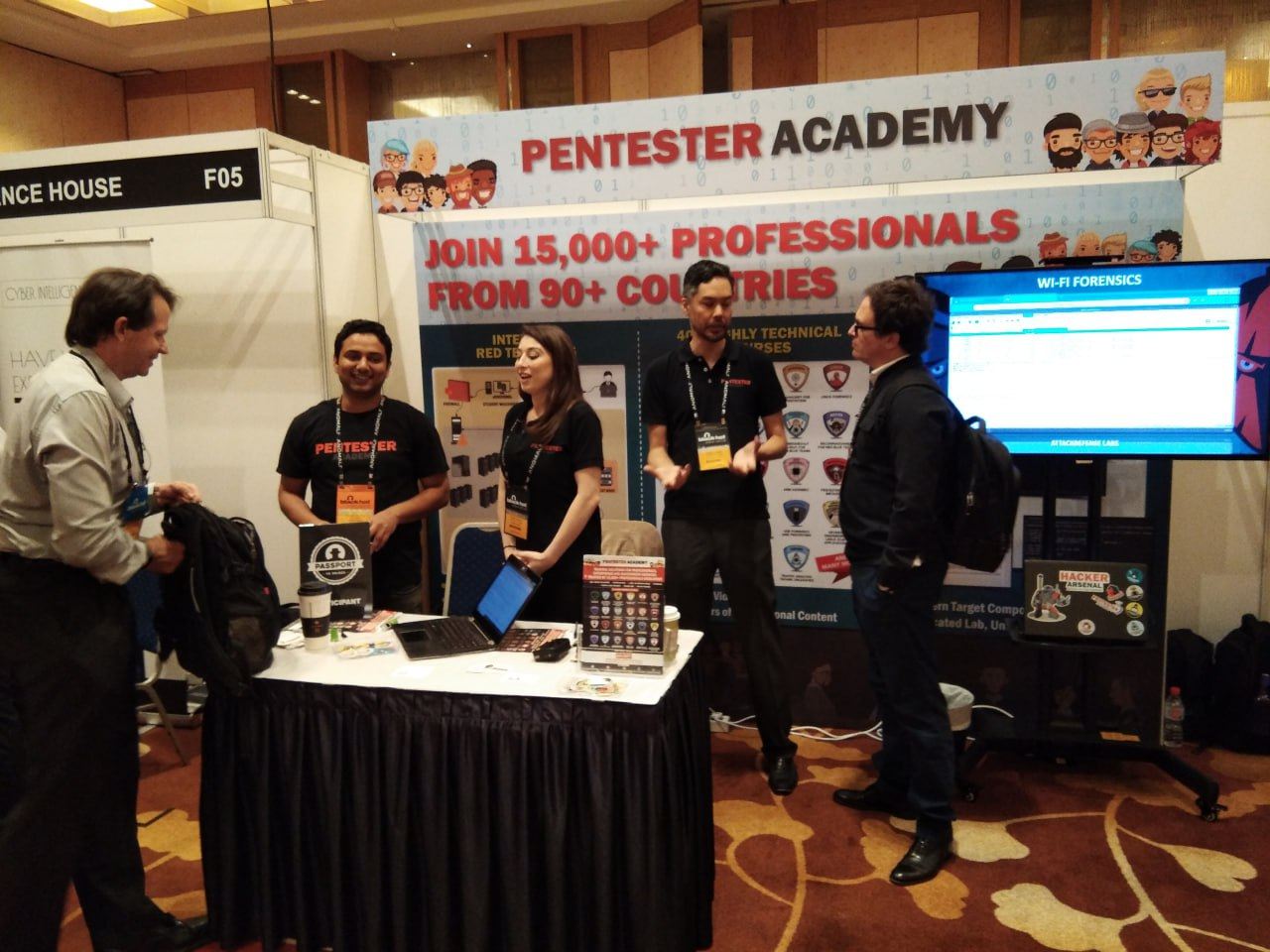 Pentester Academy booth at Black Hat Asia