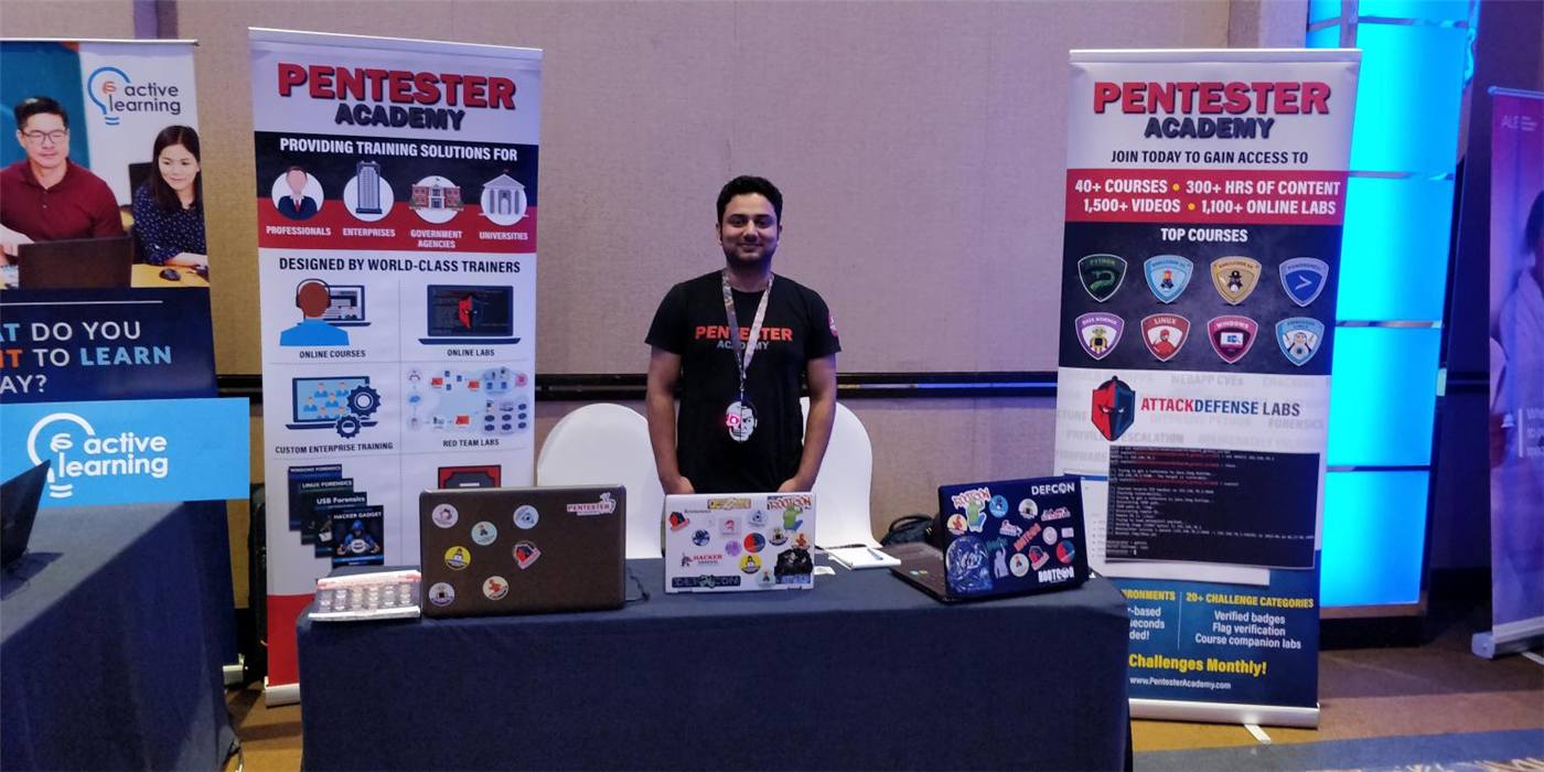 Pentester Academy booth at RootCon Philippines