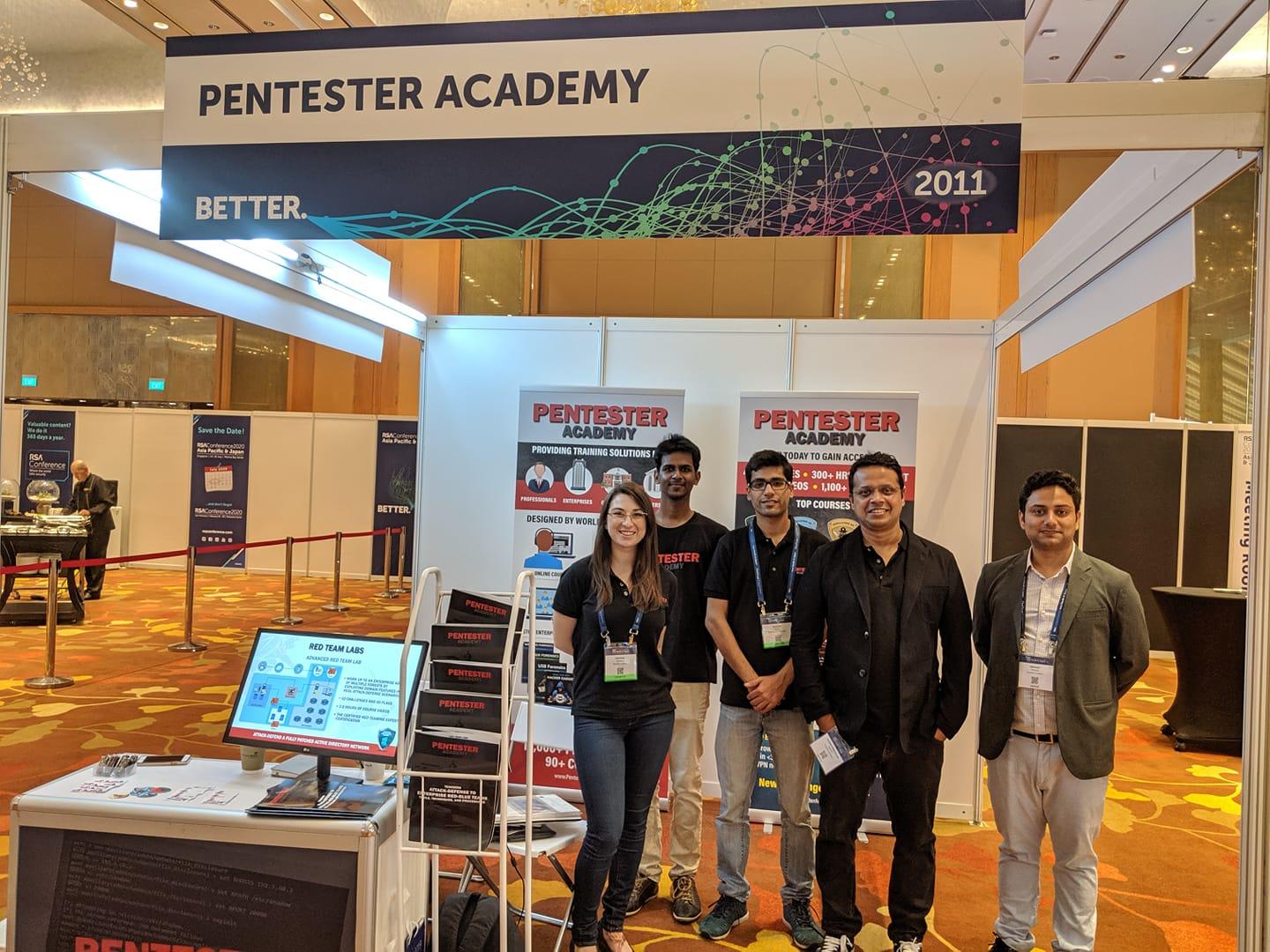 Pentester Academy Booth RSA Singapore